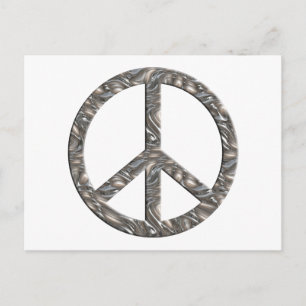 Postal Símbolo de PAZ - PLATA