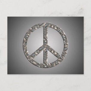 Postal Símbolo de PAZ - PLATA