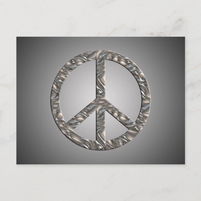 Postal Símbolo de PAZ - PLATA (Anverso)