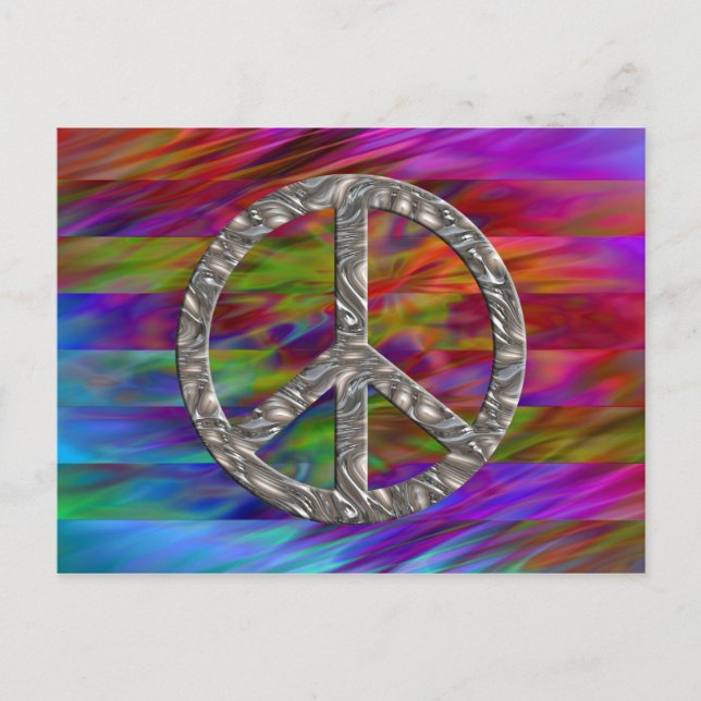 Postal Símbolo de PAZ - PLATA (Anverso)