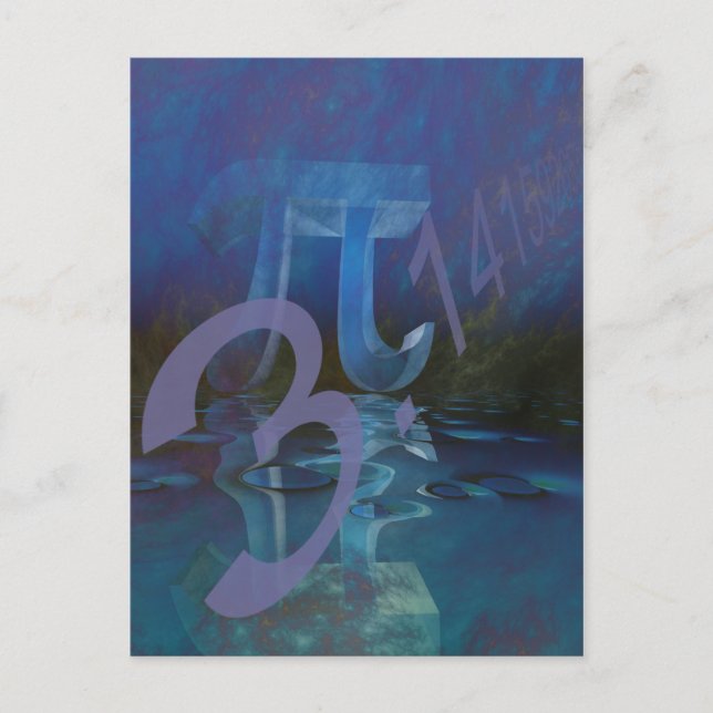 Postal Símbolo de Pi (Anverso)