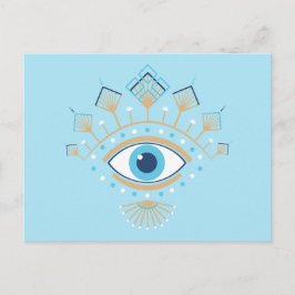 Postal Símbolo de protección turco de ojo de maldad grieg