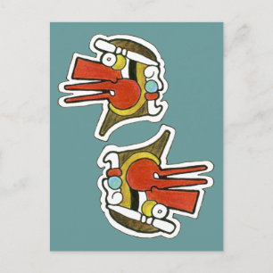 Postal Símbolo de viento maya