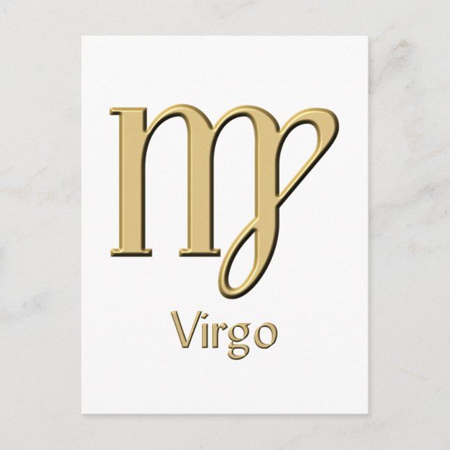 Postal Símbolo de virgo (Anverso)