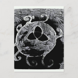 Postal símbolo de wiccan para las brujas