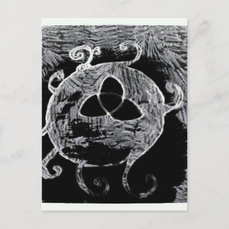 Postal símbolo de wiccan para las brujas