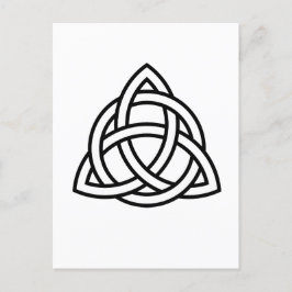 Postal Símbolo del género Triquetra Wicca Celtic Trinity