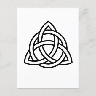 Postal Símbolo del género Triquetra Wicca Celtic Trinity