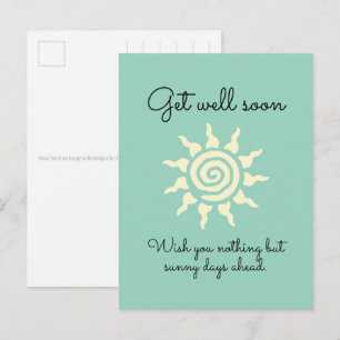 Postal Símbolo del Sol Espiritual - Espiral de Energía 9