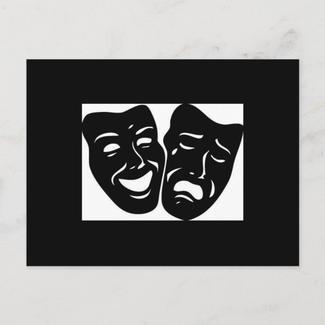 Postal Símbolo del teatro (Anverso)