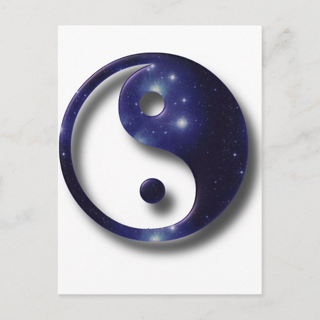 Postal Símbolo del Universo Yin y Yang (Anverso)