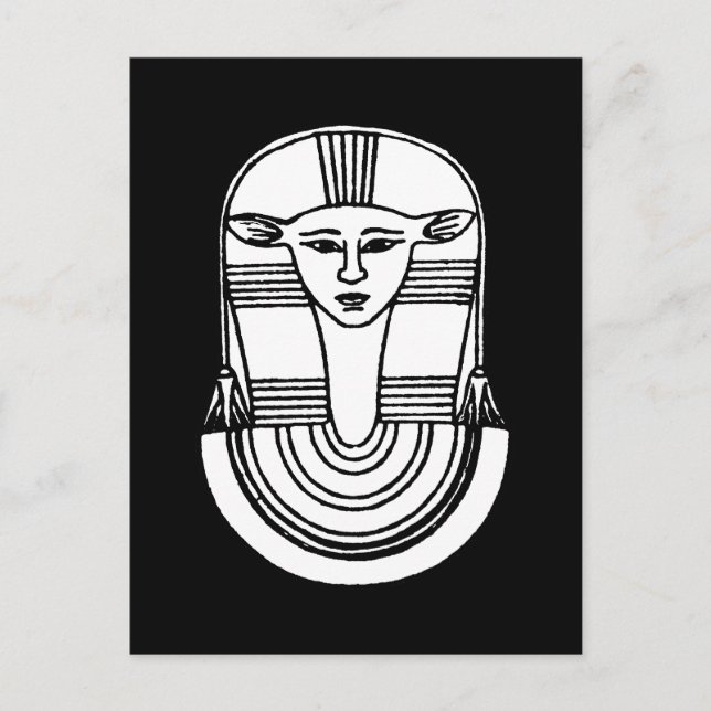 Postal Símbolo egipcio: Hathor (Anverso)