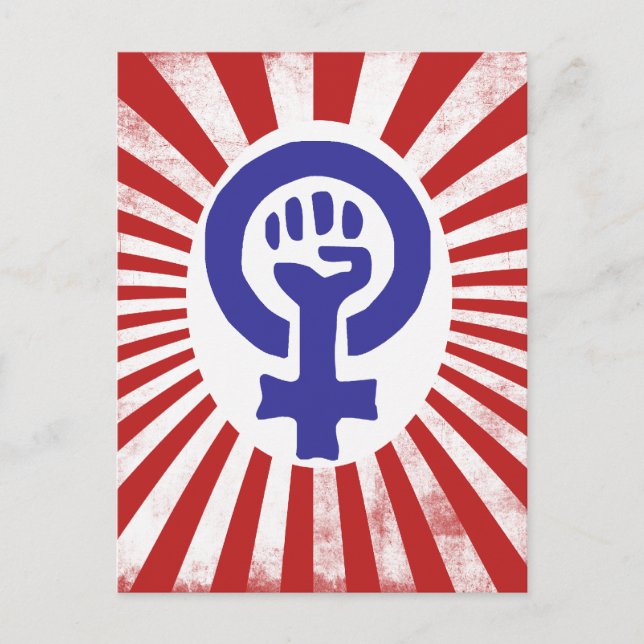 Postal Símbolo feminista (Anverso)