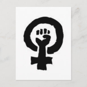Postal Símbolo feminista