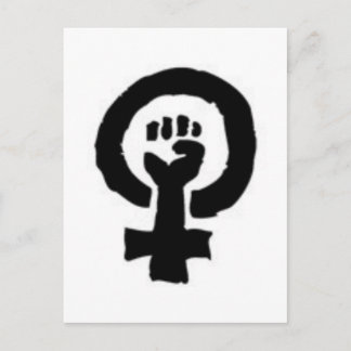Postal Símbolo feminista