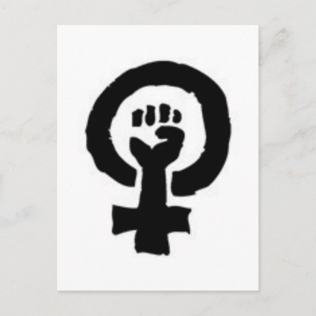 Postal Símbolo feminista (Anverso)