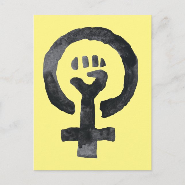 Postal Símbolo feminista (Anverso)