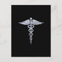 Símbolo médico "Silver Like Caduceus" en decoració