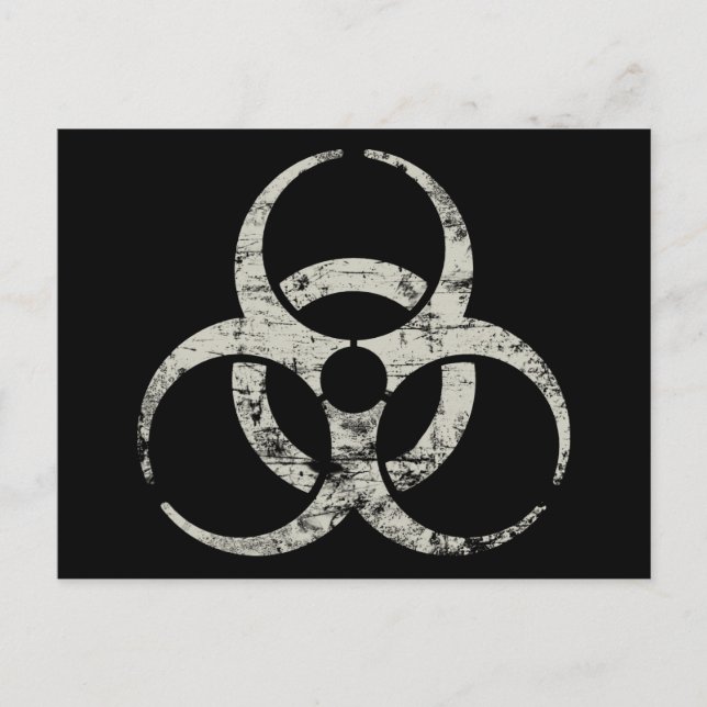 Postal Símbolo nuclear vintage (Anverso)