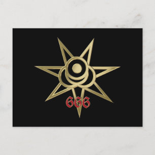 Postal Símbolo oculto septagram