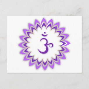Postal Símbolo Om / Crown Chakra