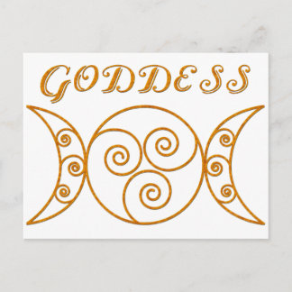 Postal Símbolo rápido de la diosa triple