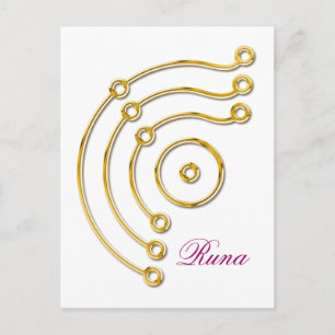 Postal Símbolo RUNA / GOLD, Runa