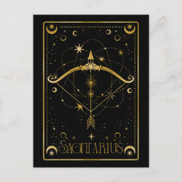 Postal Símbolo sagittarius zodiac