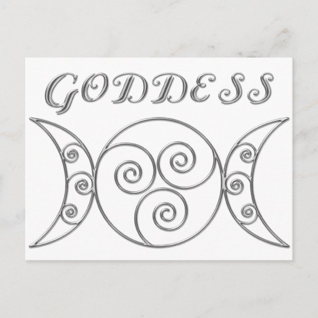 Postal Símbolo Swirl Triple Goddess (Anverso)