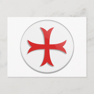 Postal Símbolo templario de Knight