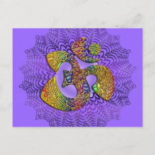 Postal Símbolo Universal OM / AUM - Ornamento
