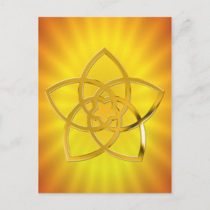 Postal Símbolo Venus Flower / GOLD