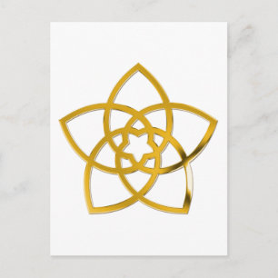 Postal Símbolo Venus Flower / GOLD