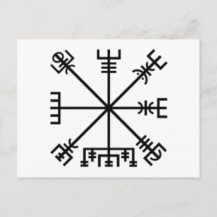 Postal Símbolo vikingo Vegvisir