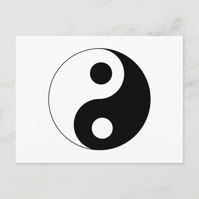 Postal Símbolo Yin Yang (Anverso)