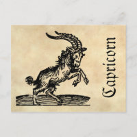 Símbolo zodiaco renacentista medieval Capricornio