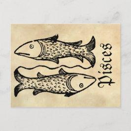 Postal Símbolo zodiaco renacentista medievales