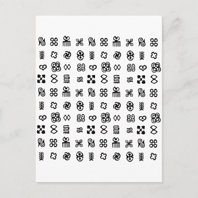 Postal Símbolos africanos de Adinkra (Anverso)