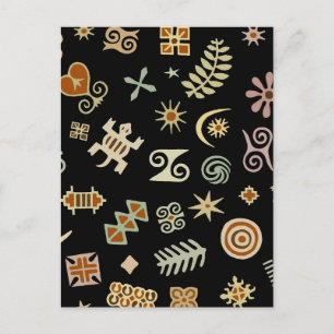 Postal Símbolos africanos de Adinkra