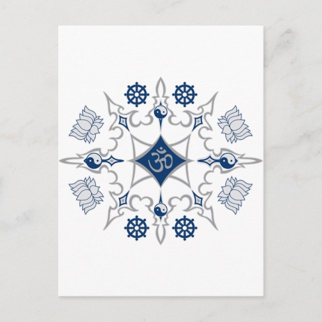 Postal Símbolos budistas tribales (Anverso)