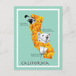 Postal Símbolos de California