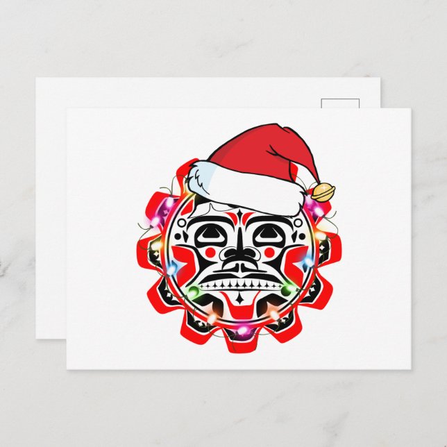 Postal Símbolos de Haida Haida Nativo Canadiense American (Anverso / Reverso)