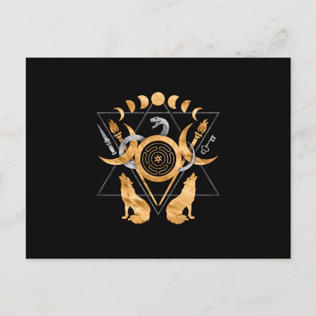 Postal Símbolos de Hecate (Anverso)