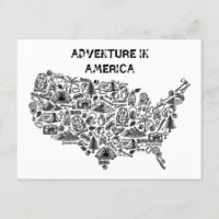 Símbolos de mapas de aventuras en Estados Unidos
