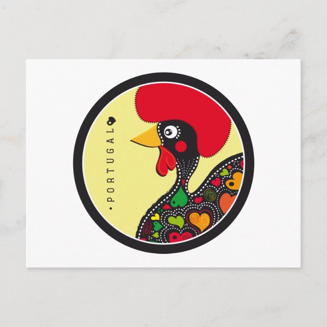 Postal Símbolos de Portugal - Rooster (Anverso)