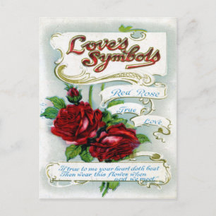 Postal Símbolos del amor
