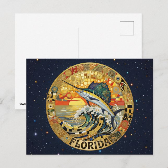 Postal Símbolos del estado de Florida EE. UU. (Anverso / Reverso)