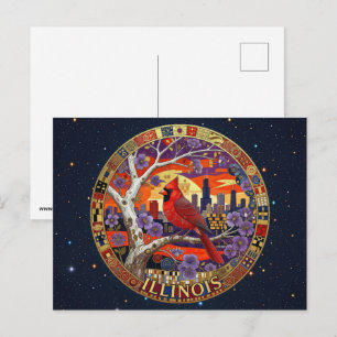 Postal Símbolos del estado de Illinois de EE. UU.