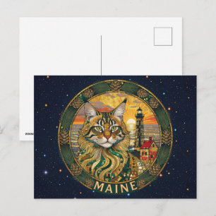 Postal Símbolos del estado de Maine EE. UU.