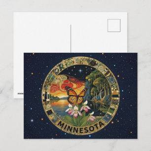 Postal Símbolos del estado de Minnesota de EE. UU.